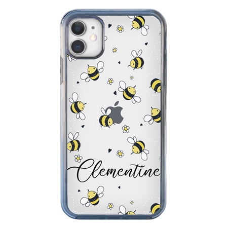 Personalized Insects Case for iPhone 11 – Clear – Love Bees
