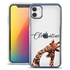 Personalized Majestic Animal Case for iPhone 11 - Clear - Giraffe Love
