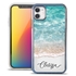 Personalized Tropical Case for iPhone 11 – Clear – Ocean Front
