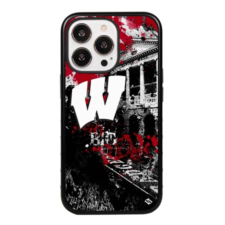 Guard Dog Wisconsin Badgers PD Spirit Hybrid Phone Case for iPhone 14 Pro
