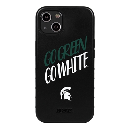 Guard Dog Michigan State Spartans - Go Green Go White Hybrid Case for iPhone 14 Plus
