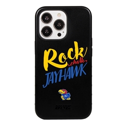 
Guard Dog Kansas Jayhawks - Rock Chalk Jayhawk Hybrid Case for iPhone 14 Pro