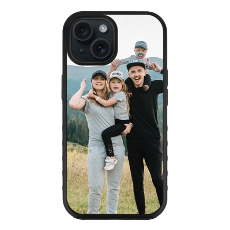 Custom Photo Case for iPhone 15 (Black Case)
