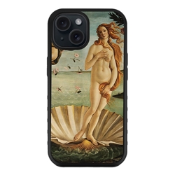 
Famous Art Case for iPhone 15 – Hybrid – (Botticelli – The Birth of Venus) 