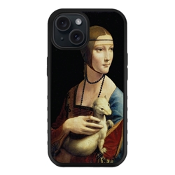 
Famous Art Case for iPhone 15 – Hybrid – (da Vinci – The Lady with an Ermine) 