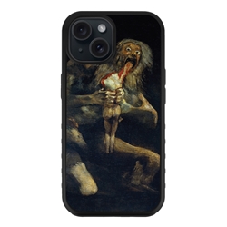 
Famous Art Case for iPhone 15 – Hybrid – (De Goya – Saturno Devouring his Son) 