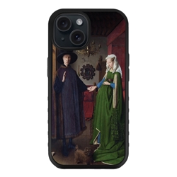 
Famous Art Case for iPhone 15 – Hybrid – (Van Eyck – Arnolfini Portrait) 