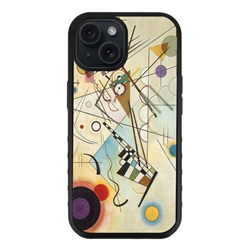 
Famous Art Case for iPhone 15 – Hybrid – (Wassily Kandinsky – Composition 8) 