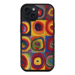 
Famous Art Case for iPhone 15 (Wassily Kandinsky – Squares with Concentric Rings) 