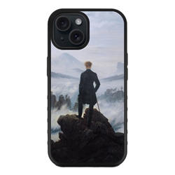 
Famous Art Case for iPhone 15 Plus – Hybrid – (Caspar David Friedrich – Wanderer Above The Sea of Fog) 