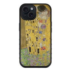 
Famous Art Case for iPhone 15 Plus – Hybrid – (Klimt – The Kiss) 