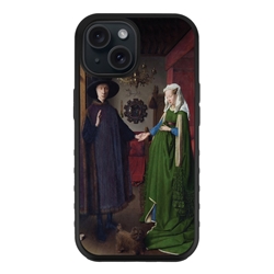 
Famous Art Case for iPhone 15 Plus – Hybrid – (Van Eyck – Arnolfini Portrait) 