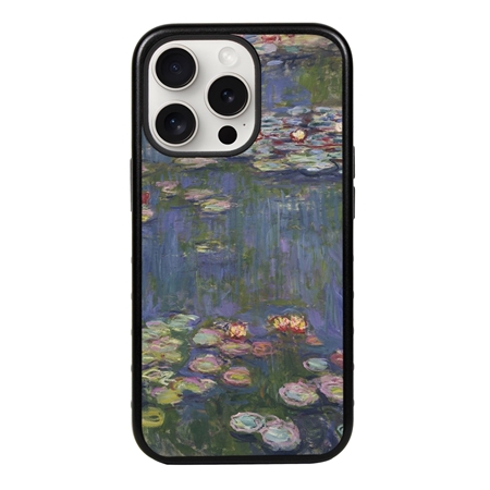 Famous Art Case for iPhone 15 Pro – Hybrid – (Monet – Water Lilies) 
