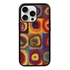 Famous Art Case for iPhone 15 Pro (Wassily Kandinsky – Squares with Concentric Rings) 
