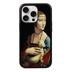 
Famous Art Case for iPhone 15 Pro Max – Hybrid – (da Vinci – The Lady with an Ermine) 