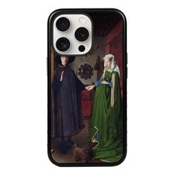 
Famous Art Case for iPhone 15 Pro Max – Hybrid – (Van Eyck – Arnolfini Portrait) 