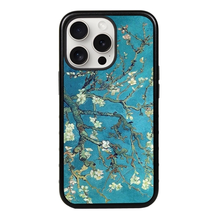 Famous Art Case for iPhone 15 Pro Max – Hybrid – (Van Gogh – Branches with Almond Blossoms) 
