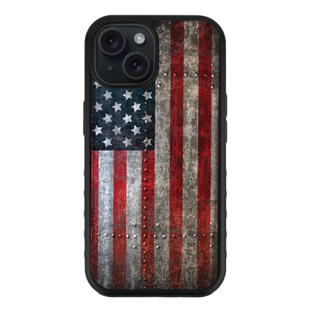 Guard Dog American Flag Protective Case for iPhone 15 - American Might
