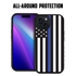 Guard Dog American Flag Protective Hybrid Case for iPhone 15 - Thin Blue Line - Honor
