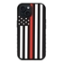 Guard Dog American Flag Protective Case for iPhone 15 - Thin Red Line - Honor
