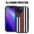 Guard Dog American Flag Protective Hybrid Case for iPhone 15 - Thin Red Line - Honor
