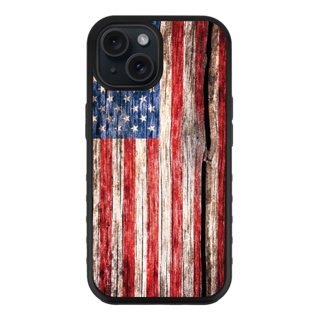 Guard Dog American Flag Protective Case for iPhone 15 - Land of Liberty

