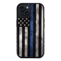 
Guard Dog American Flag Protective Hybrid Case for iPhone 15 - Thin Blue Line - Legend