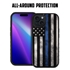 Guard Dog American Flag Protective Case for iPhone 15 - Thin Blue Line - Legend
