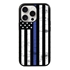 Guard Dog American Flag Protective Hybrid Case for iPhone 15 Pro - Thin Blue Line - Hero
