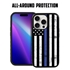 Guard Dog American Flag Protective Hybrid Case for iPhone 15 Pro - Thin Blue Line - Hero
