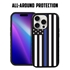 Guard Dog American Flag Protective Case for iPhone 15 Pro - Thin Blue Line - Honor
