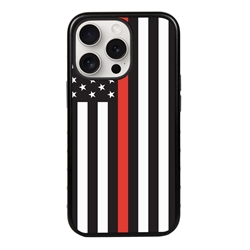 
Guard Dog American Flag Protective Case for iPhone 15 Pro - Thin Red Line - Honor