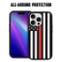 Guard Dog American Flag Protective Hybrid Case for iPhone 15 Pro - Thin Red Line - Honor
