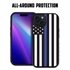 Guard Dog American Flag Protective Case for iPhone 15 Plus - Thin Blue Line - Honor
