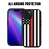 Guard Dog American Flag Protective Hybrid Case for iPhone 15 Plus - Thin Red Line - Honor
