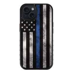 
Guard Dog American Flag Protective Hybrid Case for iPhone 15 Plus - Thin Blue Line - Legend
