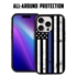 Guard Dog American Flag Protective Case for iPhone 15 Pro Max - Thin Blue Line - Hero
