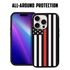 Guard Dog American Flag Protective Case for iPhone 15 Pro Max - Thin Red Line - Honor
