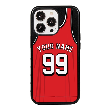 Personalized Basketball Jersey Case for iPhone 13 Pro Max (Black Case)
