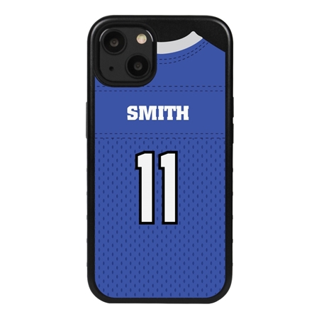 Personalized Football Jersey Case for iPhone 13 Mini (Black Case)
