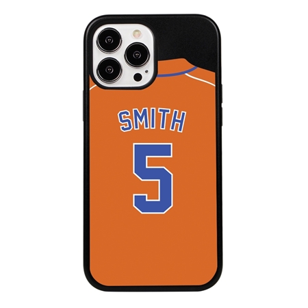 Personalized Baseball Jersey Case for iPhone 13 Pro Max (Black Case)
