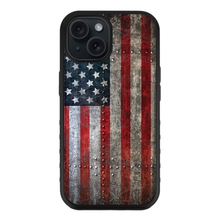 Guard Dog American Flag-American Might Case for iPhone 15 Plus
