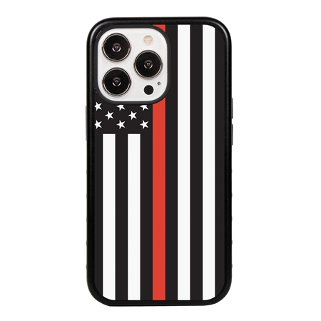 Guard Dog American Flag-Thin Red-Honor Case for iPhone 13 Pro
