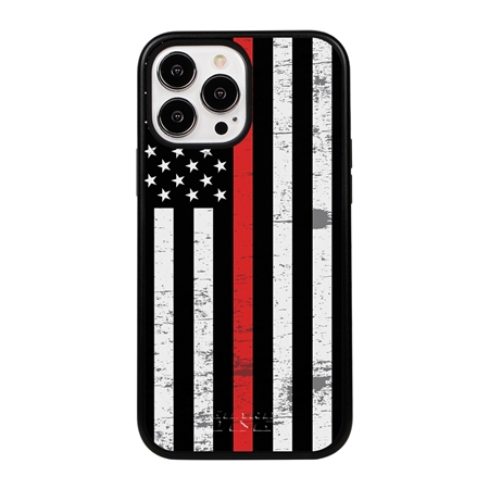 Guard Dog American Flag-Thin Red-Hero Case for iPhone 13 Pro Max
