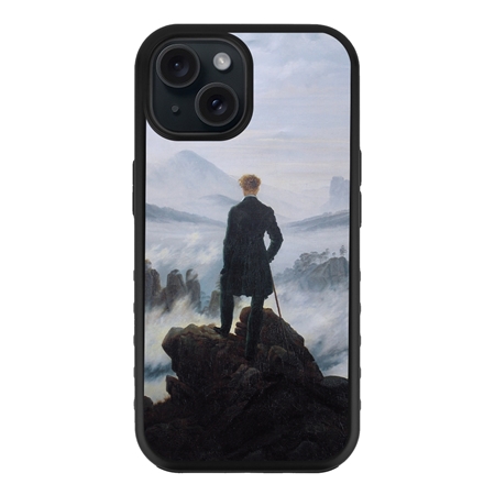 Famous Art Case for iPhone 15 (Friedrich - Wanderer Above The Sea of Fog) 
