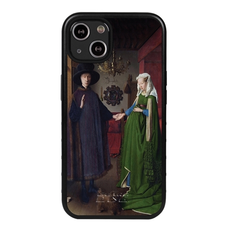Famous Art Case for iPhone 14 (Van Eyck - Arnolfini Portrait) 
