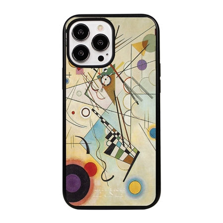 Famous Art Case for iPhone 14 Pro Max (Kandinsky - Composition 8) 
