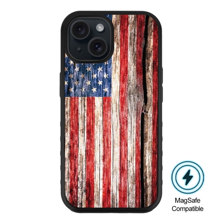 Guard Dog MagSafe American Flag-Land of Liberty Case for iPhone 15
