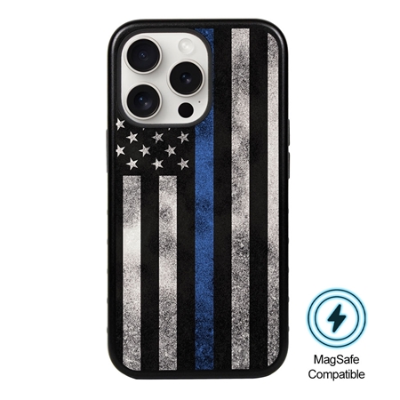 Guard Dog MagSafe American Flag-Thin Blue Line-Legend Case for iPhone 15 Pro Max
