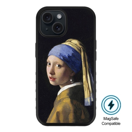  Famous Art MagSafe Case for iPhone 15 Plus (Vermeer - Girl with Pearl Earring) 
